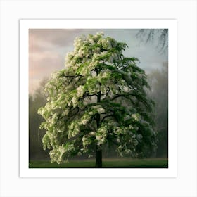 A Closeup Image Of A Lush Green Kirschbaum Tre(1)(1) Art Print