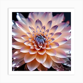 Crystal flower Art Print