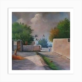 Village In Pakistan Art Print