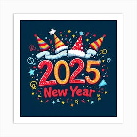 New Year 2025 Art Print