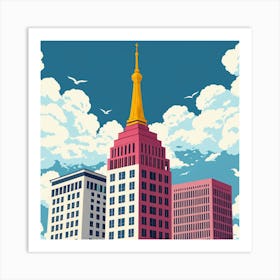 City Skyline Art Print