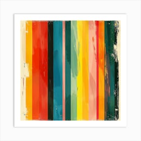 Spring Stripes Art Print