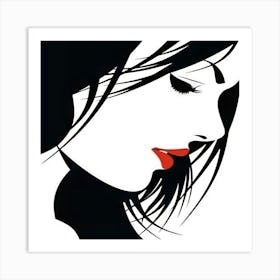 Portrait Of A Woman Art Print