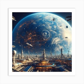 Space City 20 Art Print