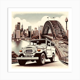 Toyota Land Cruiser Sydney Art Print