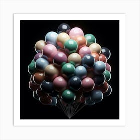 Colorful Balloons 1 Art Print