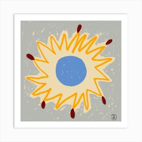 Sun Square Art Print