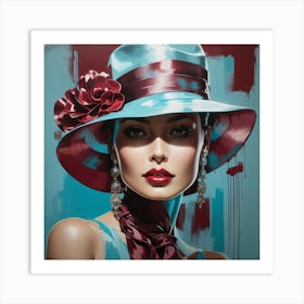 Lady In A Hat 2 Art Print