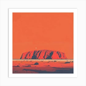 Uluru Art Print