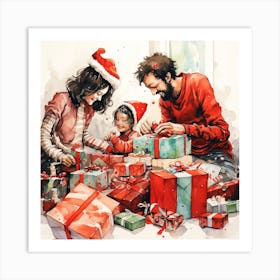 Christmas Family Art Print