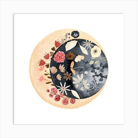 Floral Circle Art Print