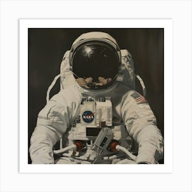 Astronaut In Space 4 Art Print