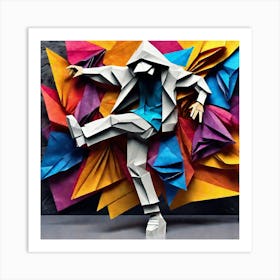 Origami Dancer 76 Art Print