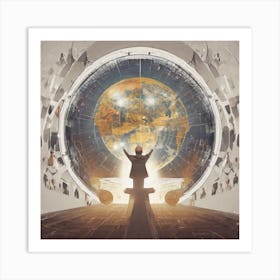 Envision A Future Where The Ministry For The Future Has Been Established As A Powerful And Influential Government Agency 27 Art Print