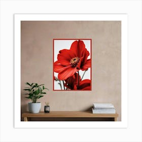 Red Flower Art Print