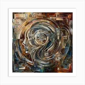 Abstract Of A Woman'S Head 1 Art Print