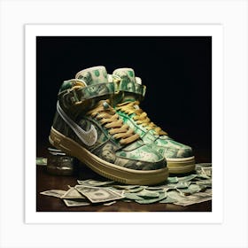 Nike Air Force 1 - Money Art Print