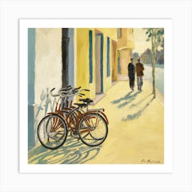 Bicycles On The Street Matisse Art Print