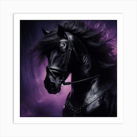 Black Horse 1 Art Print