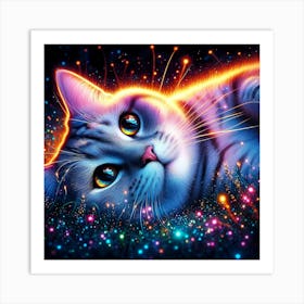 Feline Creative Cat Illustration 87 1 Art Print