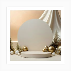 White Christmas Tree 3 Art Print