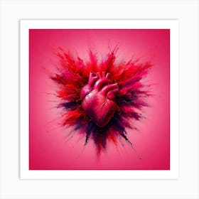 Heart Of Pink Art Print