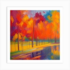 Autumn Trees 1 Art Print