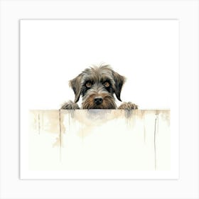 Wirehaired Pointing Griffon Dog Art Print