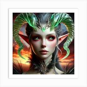 Elven Beauty 23 Art Print