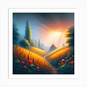 Russian Countryside Art Print