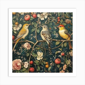 Birds In A Tree Art 23 Art Print