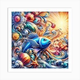 Fish In The Sea Art Print