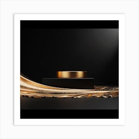 Black & Gold Luxury V2 Art Print