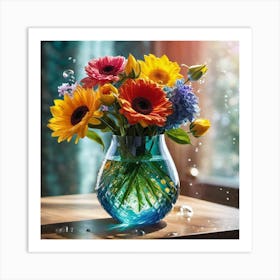 Flowers In A Vase 48 Art Print