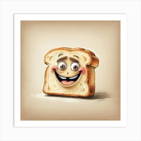 Happy Bread Art Print