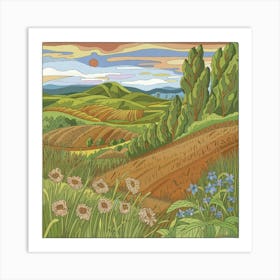 Landscape Painting 5 Art Print