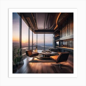 Modern Living Room Art Print