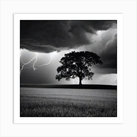 Lightning In The Sky 14 Art Print