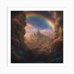 Rainbow Castle Art Print