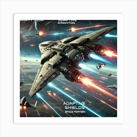 Gravity Talon Space Combat Art Print