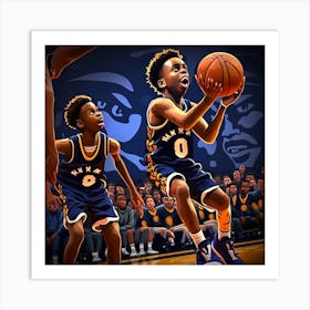 Basketball Game 1 Art Print