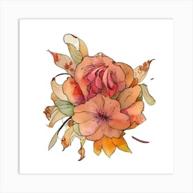 Watercolor Flower Art Print