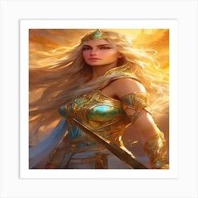 Warrior Woman 3 Art Print