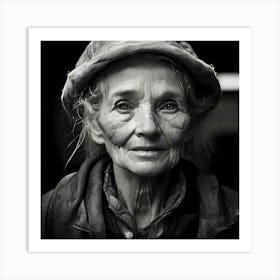 Leonardo Diffusion Xl Old Homeless Woman Portrait12 Messy Bear 1 Upscayl 4x Realesrgan X4plus Anime Art Print