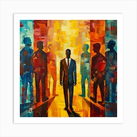 Man In A Suit Art Print