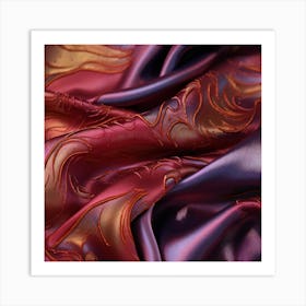 Silk Fabric Art Print