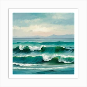 Ocean Waves 54 Art Print