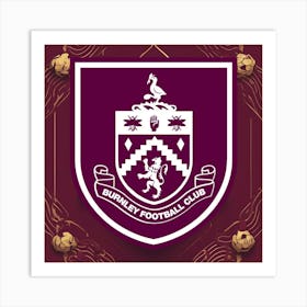 Burnley F.C Logo Wall Art 22 Art Print