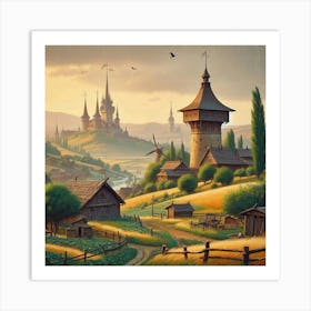 Tower In The Countryside Art Print