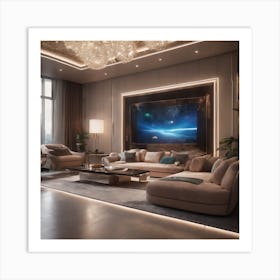 Futuristic interior design Art Print